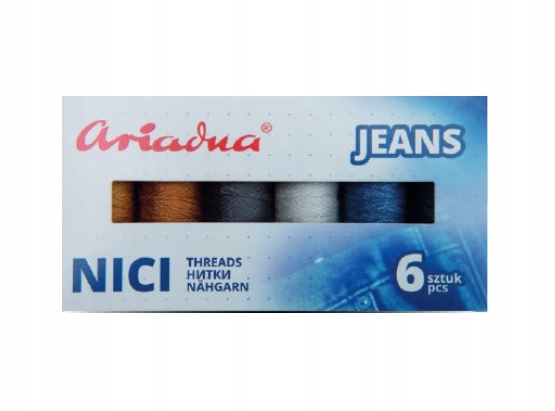 Zostava jeansových špeciálnych nití Ariadna
