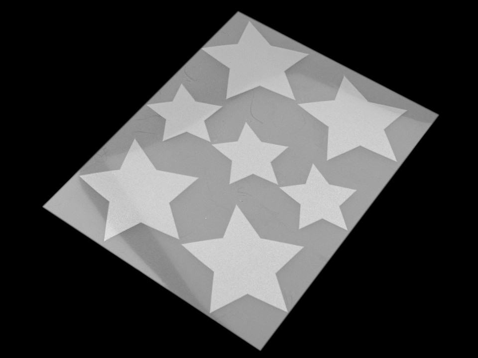 Reflexná nažehlovačka - hviezda