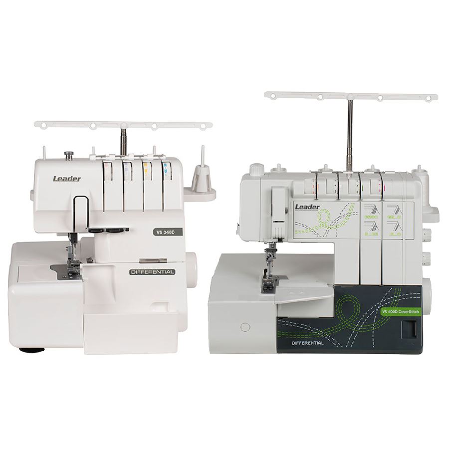 Leader VS340D+VS400D - Sada domáci overlock a coverlock 