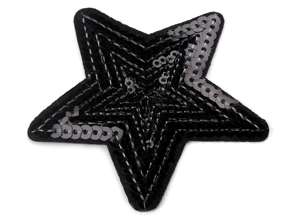 Nažehlovačka hviezda - čierna