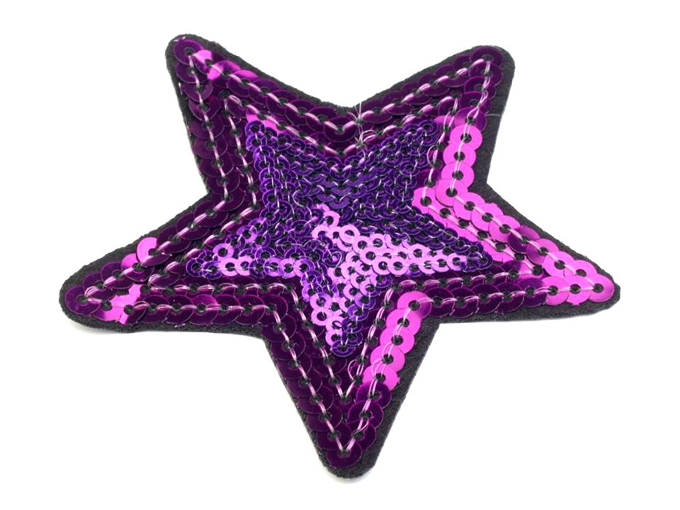Nažehlovačka hviezda - fialová