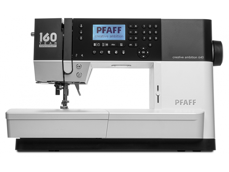 Pfaff Creative Ambition 640 + vyšívacia jednotka - edícia 160 rokov Pfaff