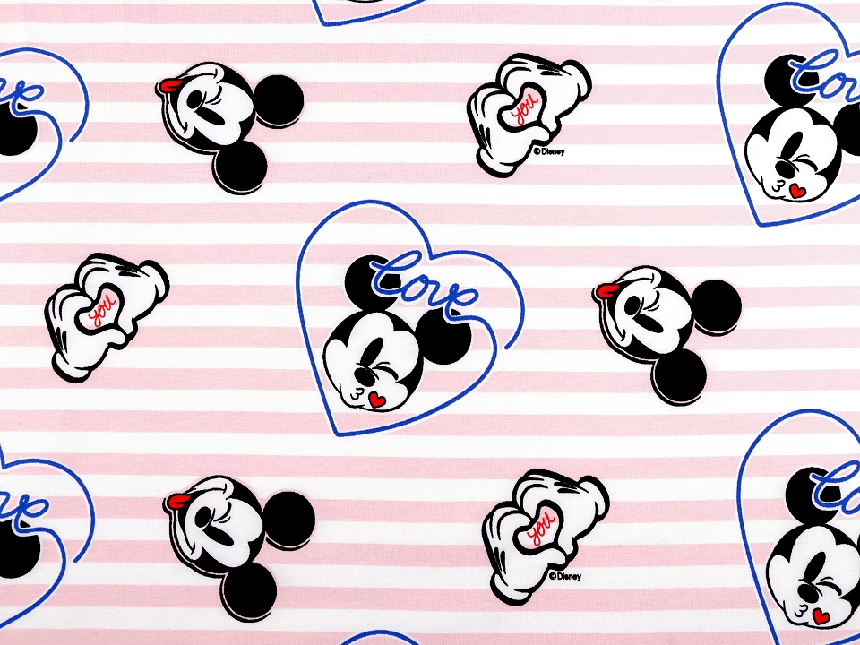Minnie Mouse - bavlnený licenčný úplet