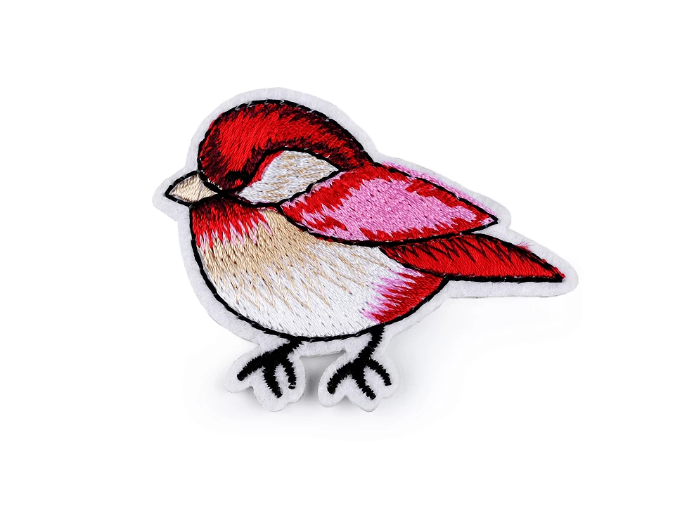 Nažehlovačka vtáčik - červená