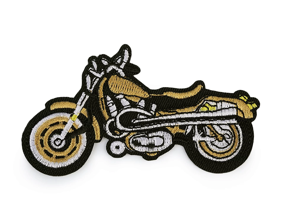 Nažehlovačka motorka - zlatá