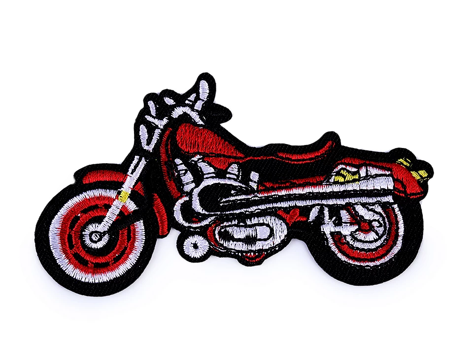 Nažehlovačka motorka - červená