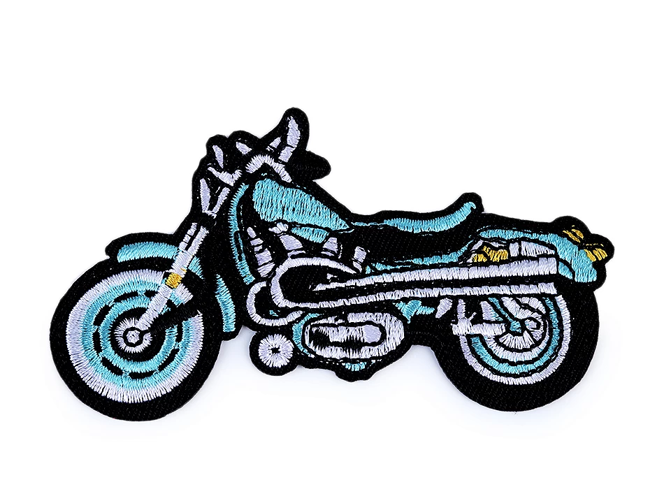 Nažehlovačka motorka - tyrkys